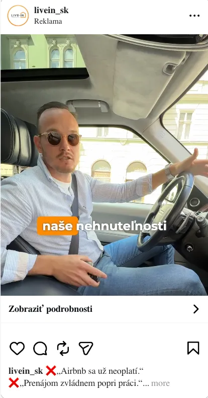 Live-IN Instagram ad